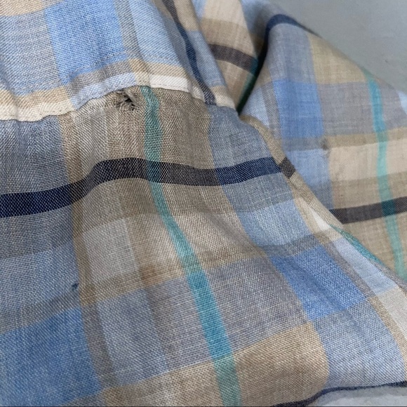 Vintage White Tab Levi’s Plaid Pearl Snap Shirt - Picture 7 of 9